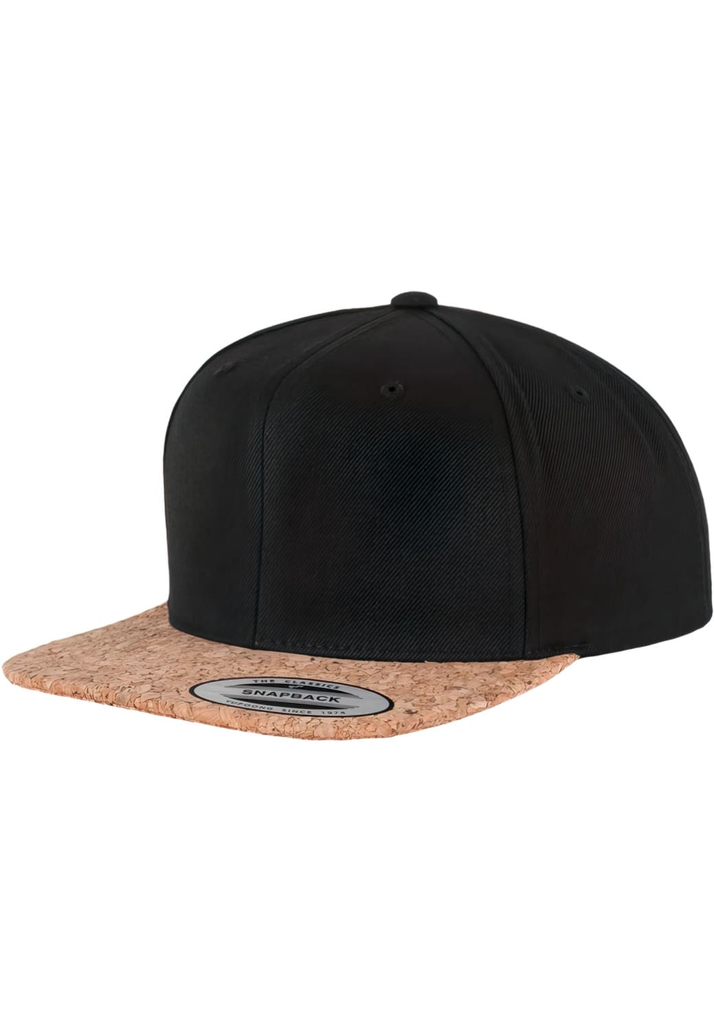 FF-6089CO-00007-0050 Cork Flexfit Snapback Cap Black