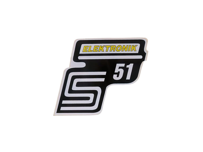 MOF-41981 Adesivo S51 Elektronik giallo Simson S51, COD: MOF-41981