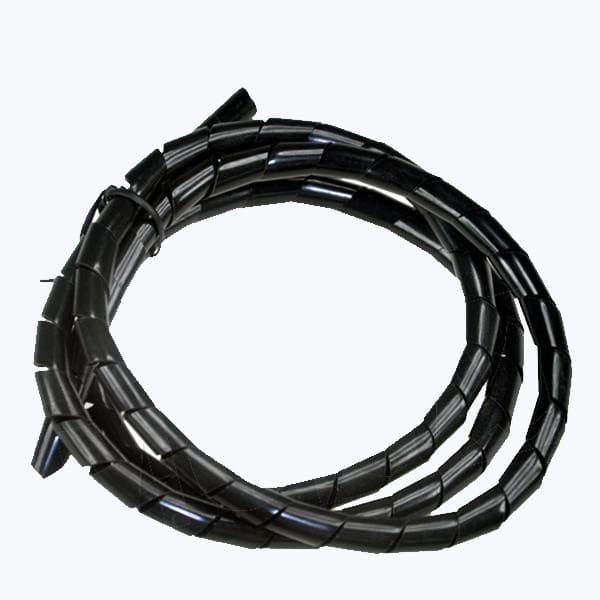 MF01.110/BK Guaina cavo a spirale d.6mm l.150cm nero, COD: MF01.110/BK