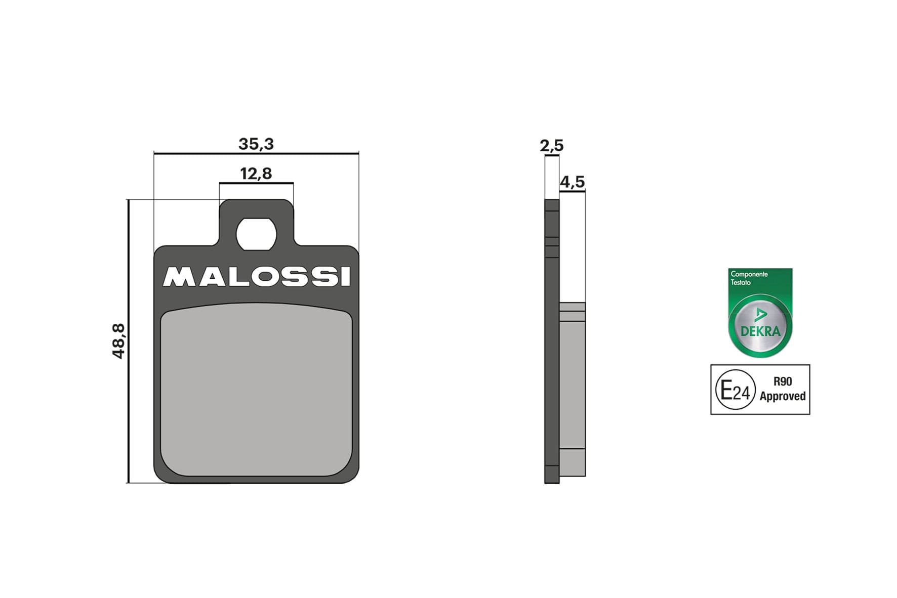 M6215006BB Pastiglie freno Malossi Sport Piaggio Zip / Vespa / MP3