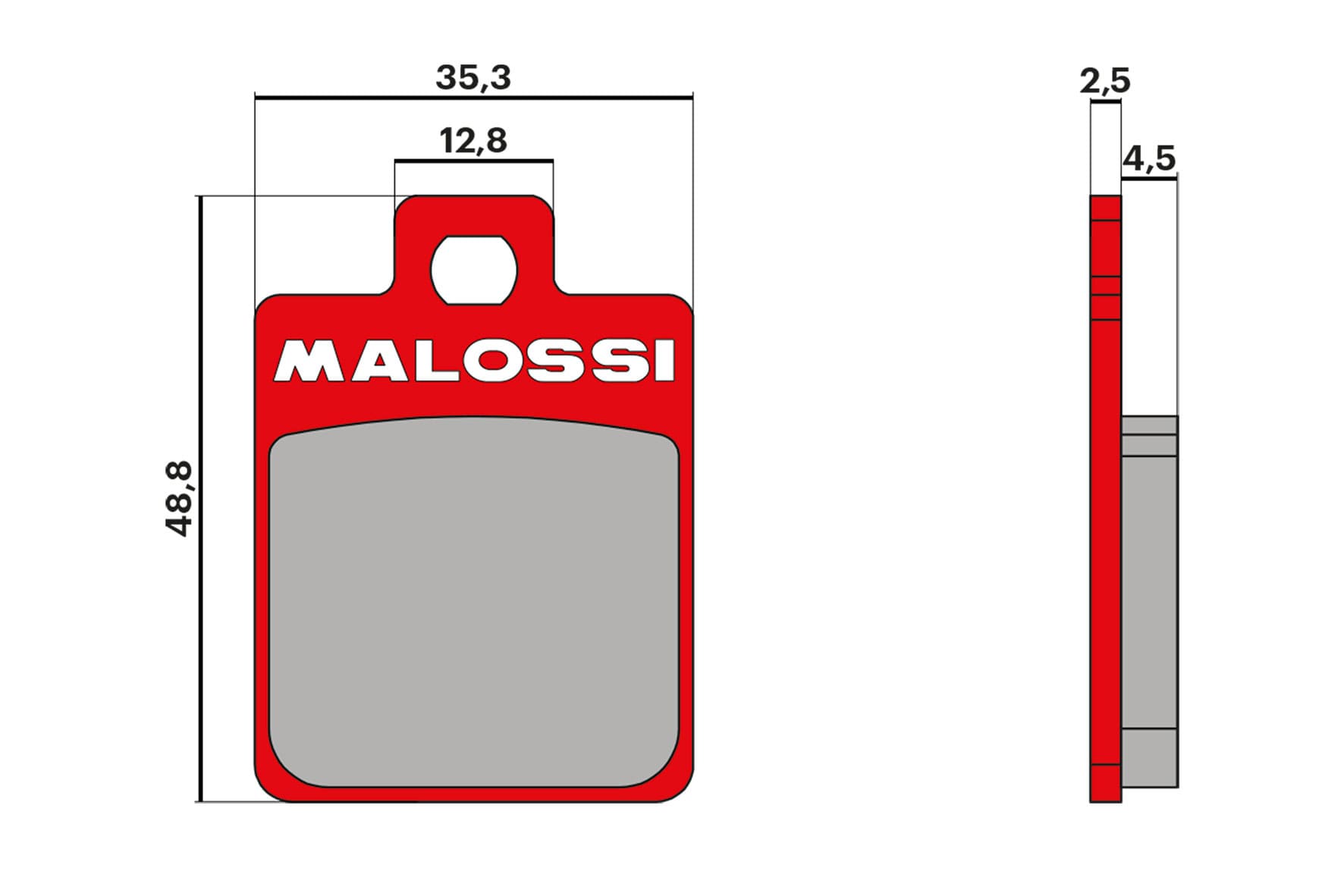 M6215006BR Pastiglie freno Malossi MHR Piaggio Zip / Vespa / MP3