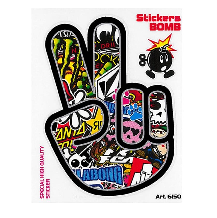 CGN500715 Adesivo sticker bombing "Salut de motard" 10x12cm, COD: CGN500715