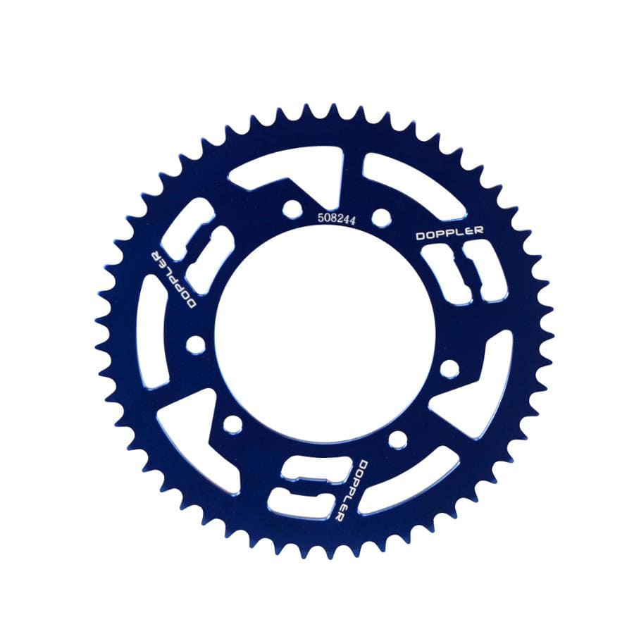 CGN508244 Corona 53 denti - 420 Doppler alluminio CNC blu Rieju MRT, COD: CGN508244