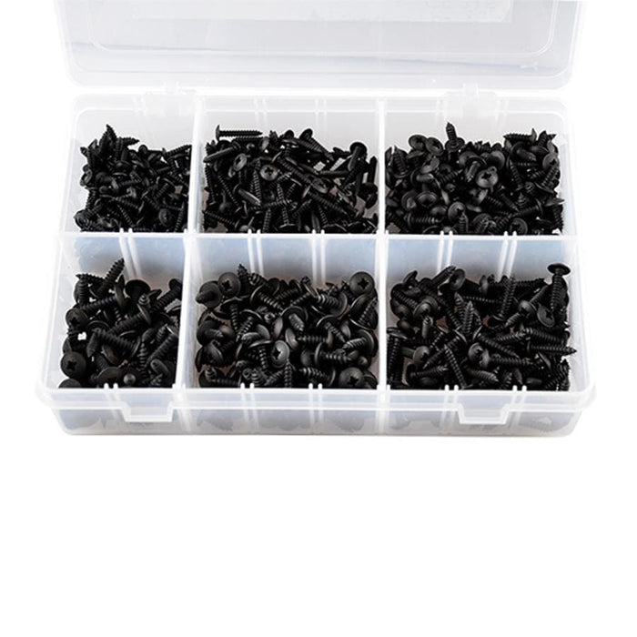 MF96.90106 Kit viti lamiera (6x1/2 - 8x1/2 - 10x1/2 - 6x3/4 - 8x3/4 - 10x3/4) 700 pezzi, COD: MF96.90106