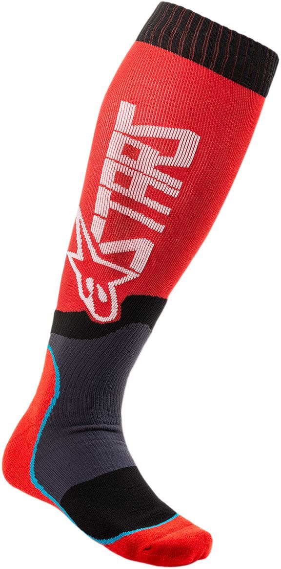 ALP34310537 Alpinestars MX Plus 2 MX Socks Red / White L/XL