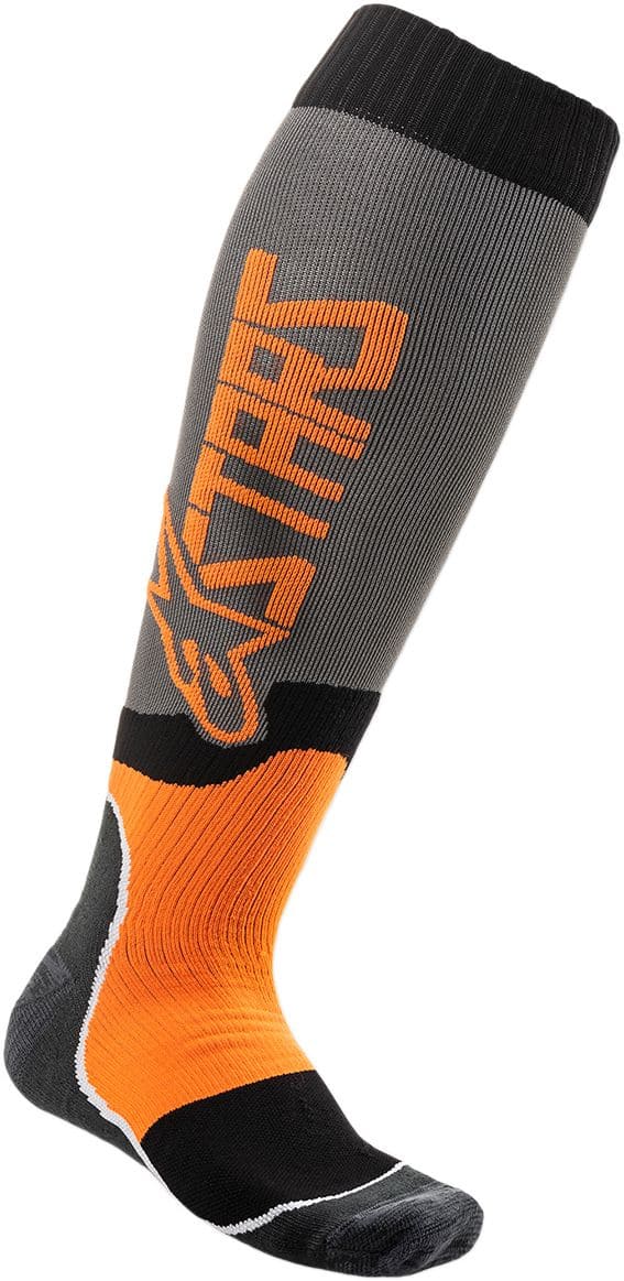 ALP34310541 Alpinestars MX Plus 2 MX Socks Grey / Orange L/XL