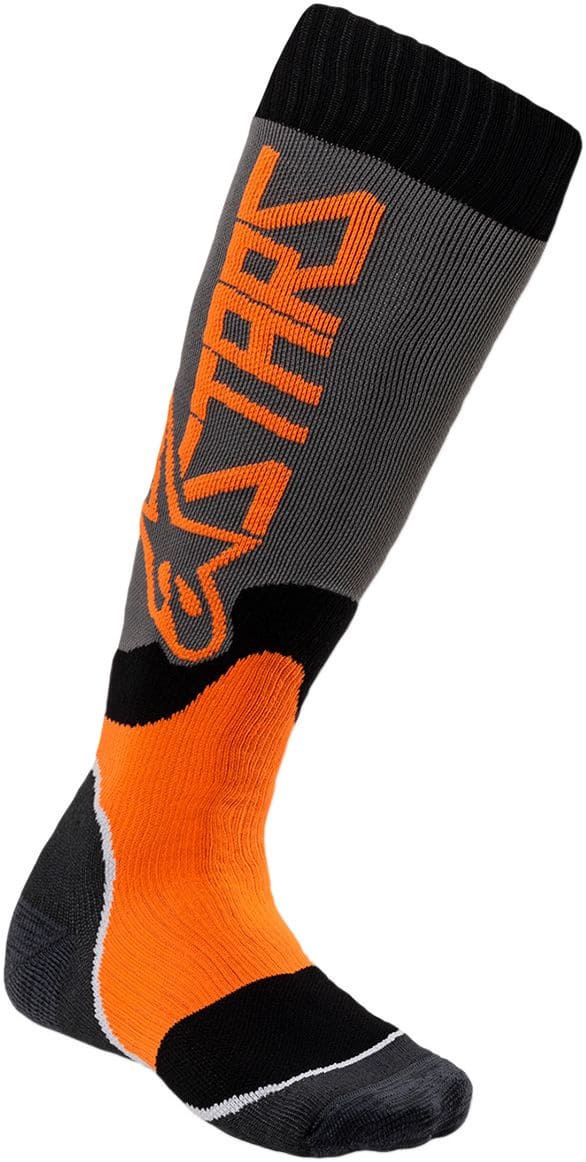ALP34310546 Alpinestars MX Plus 2 Kids MX Socks Grey / Orange