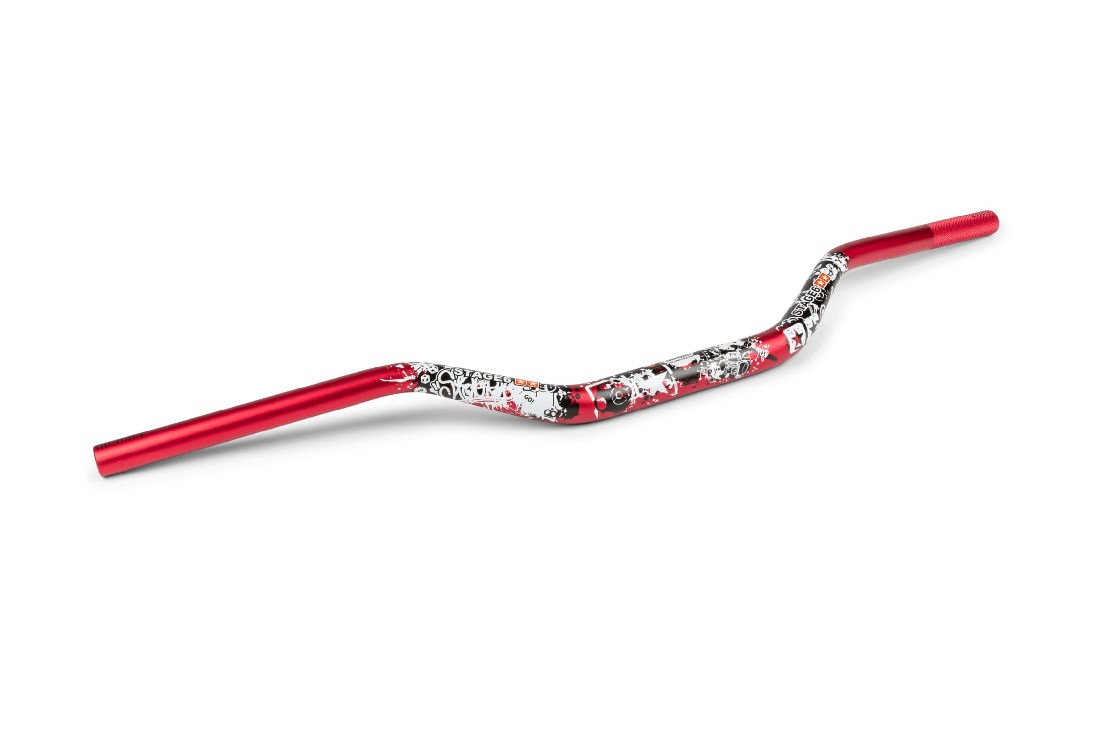S6-197015/RE Manubrio Motocross Stage6 Fatbar Design 28,6mm rosso, COD: S6-197015/RE