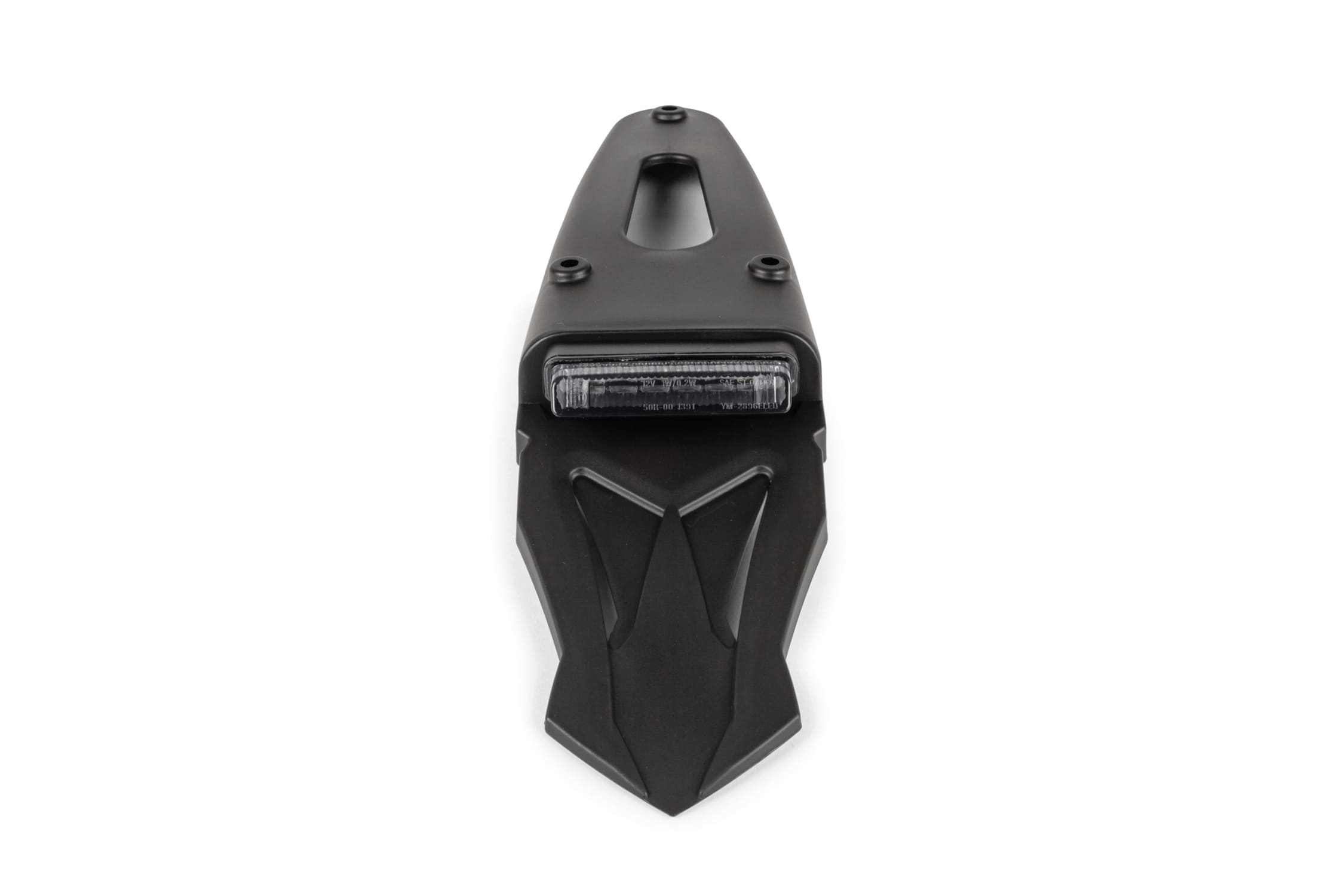 STR-542.90 Portatarga con fanalino fumato 6 LEDS Supermoto 50cc omologato CE