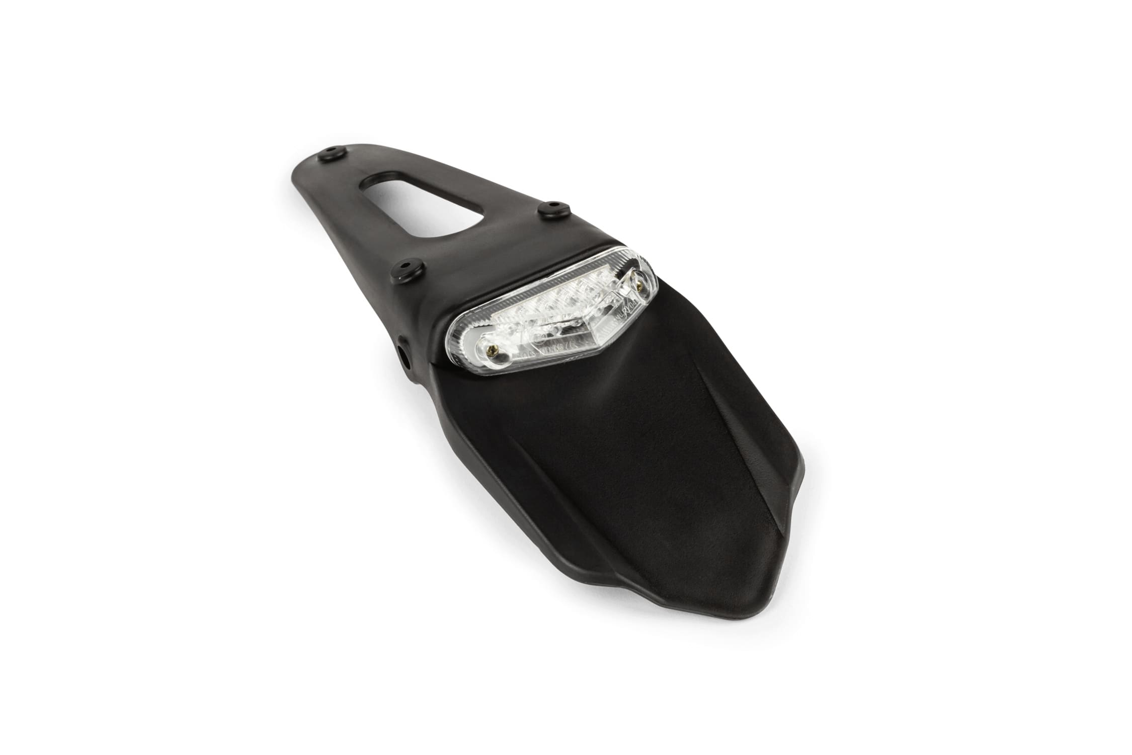 STR-542.92 Portatarga con fanalino bianco 6 LEDS Supermoto 50cc omologato CE