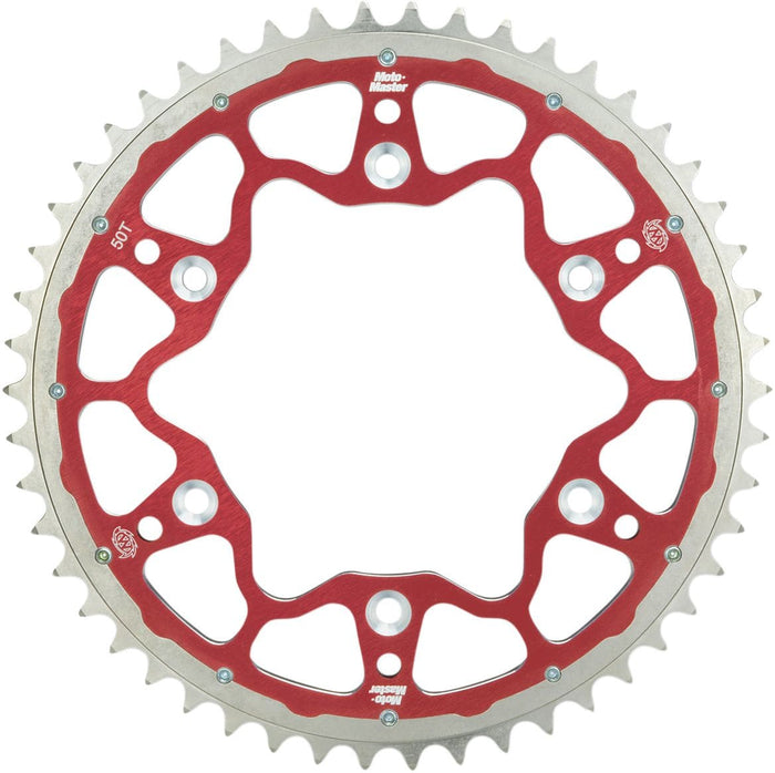 MMAST-12112076 Corona Moto Master 520 alluminio 50 denti rosso RM 125 / 250, COD: MMAST-12112076