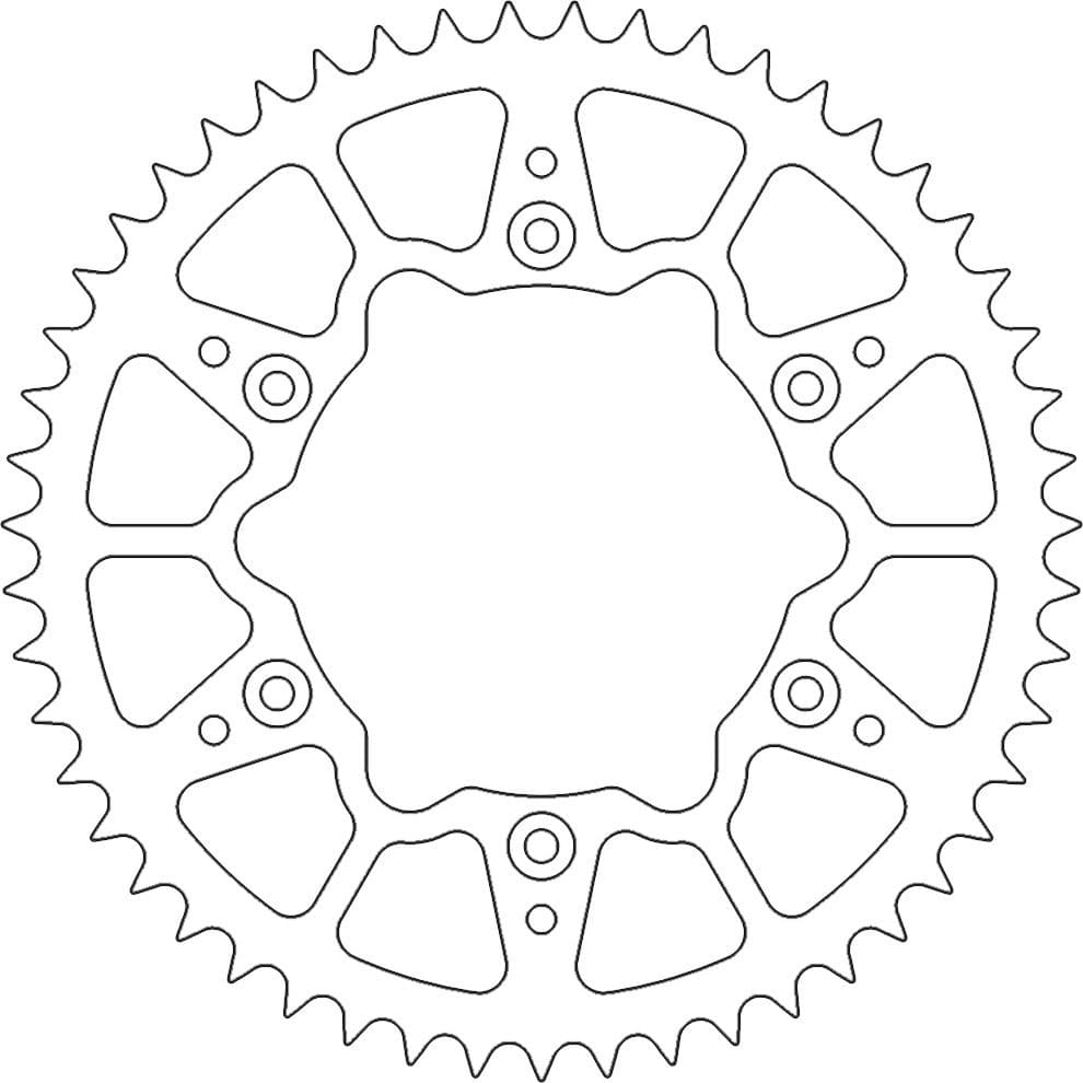 MMAST-12112225 Corona Moto Master 520 alluminio 42 denti arancione KTM / Husqvarna, COD: MMAST-12112225