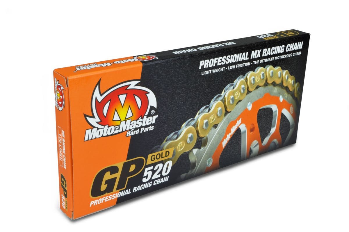 MMAST-12200451 Catena Moto Master GP-520 GOLD 120 maglie (clip links)