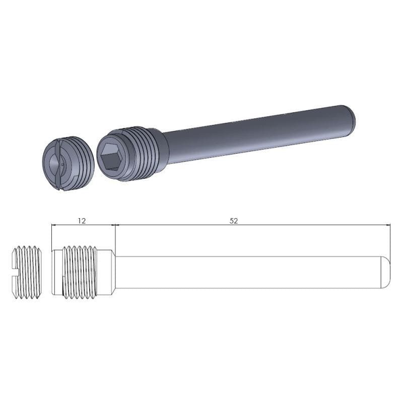 MMAST-17020381 Rear Master Moto DR-Z 400 Brake Pad Pin
