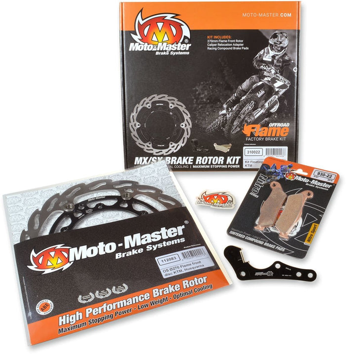 MMAST-17040332 Kit freno Oversize 270mm Moto Master Flame KX / KXF dopo 2006, COD: MMAST-17040332