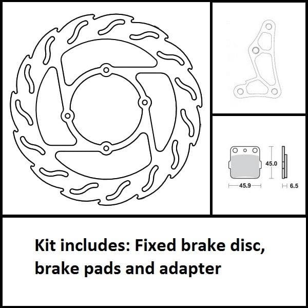 MMAST-17040339 Kit freno Oversize 260mm Moto Master Flame CR 85 / CRF 150, COD: MMAST-17040339