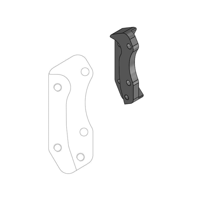 MMAST-17040354 Supporto pinza freno Moto Master Supermoto Street Husqvarna CR / WR / TE fino 2013, COD: MMAST-17040354