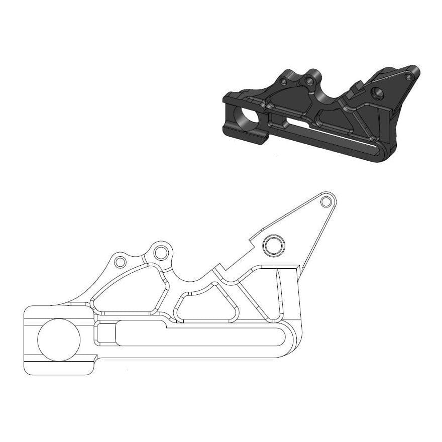 MMAST-17040450 Supporto pinza freno Moto Master pour disque oversize 240mm KTM / Husqvarna, COD: MMAST-17040450