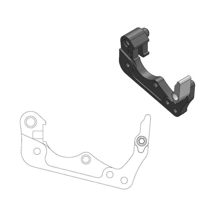 MMAST-17040462 Supporto pinza freno Moto Master 260 mm nero SX / TC 86, COD: MMAST-17040462