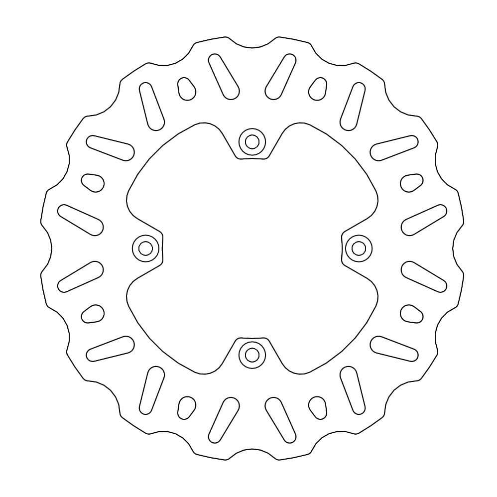 MMAST-17110997 Moto Master Nitro Rear Brake Disc RM 85