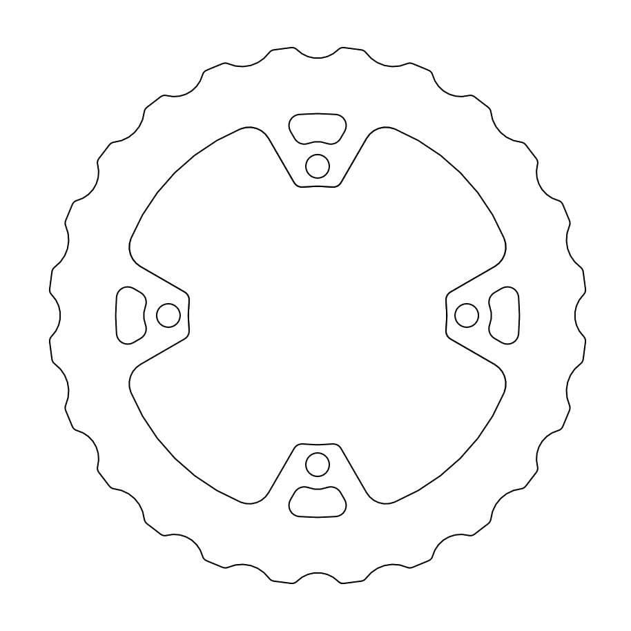 MMAST-17111548 Moto Master Nitro Smooth Rear Brake Disc KTM / Husqvarna