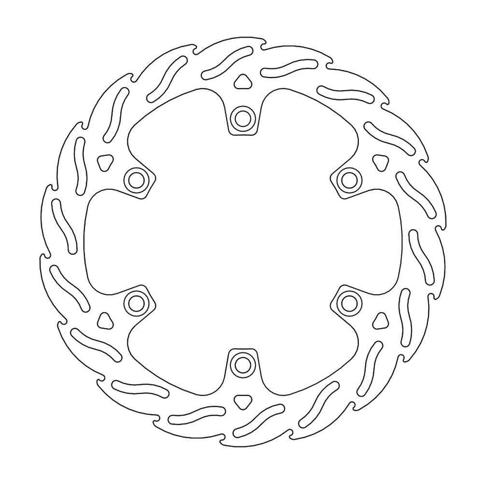 MMAST-17111557 Disco freno fisso Moto Master Flame anteriore 260mm CRF 450 L, COD: MMAST-17111557
