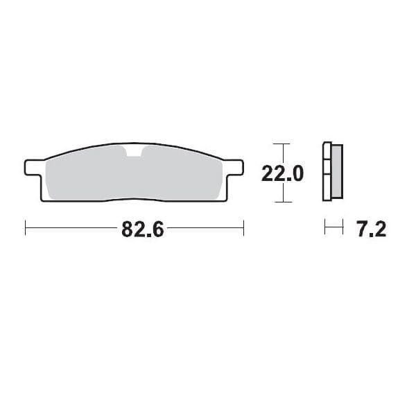 MMAST-17211261 Pastiglie freno anteriore Moto Master 091212 Sinter Pro Racing GP YZ 65 / 85, COD: MMAST-17211261