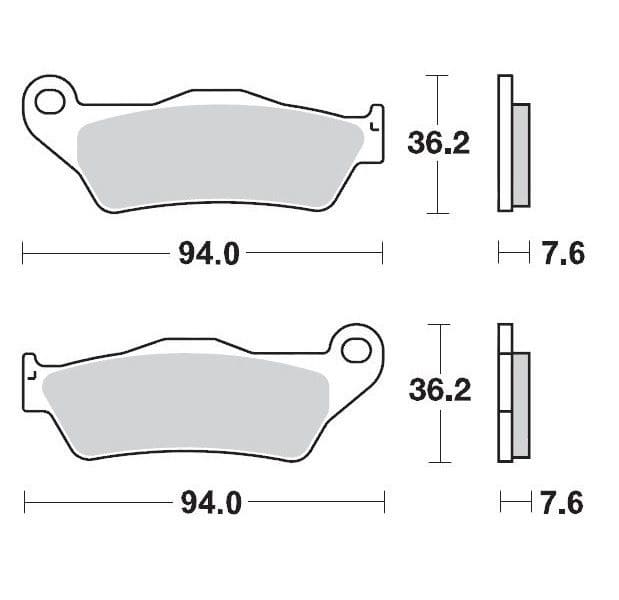 MMAST-17211267 Pastiglie freno anteriore Moto Master 093011 Sinter Pro Racing KTM / Husqvarna, COD: MMAST-17211267