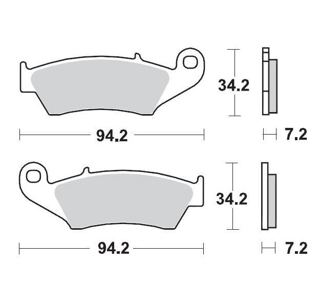 MMAST-17211272 Pastiglie freno anteriore Moto Master 093412 Sinter Pro Racing GP CRF / KXF / RM-Z