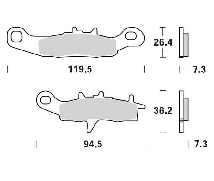 MMAST-17211273 Pastiglie freno anteriore Moto Master 093911 Sinter Pro Racing KX / RM 85, COD: MMAST-17211273