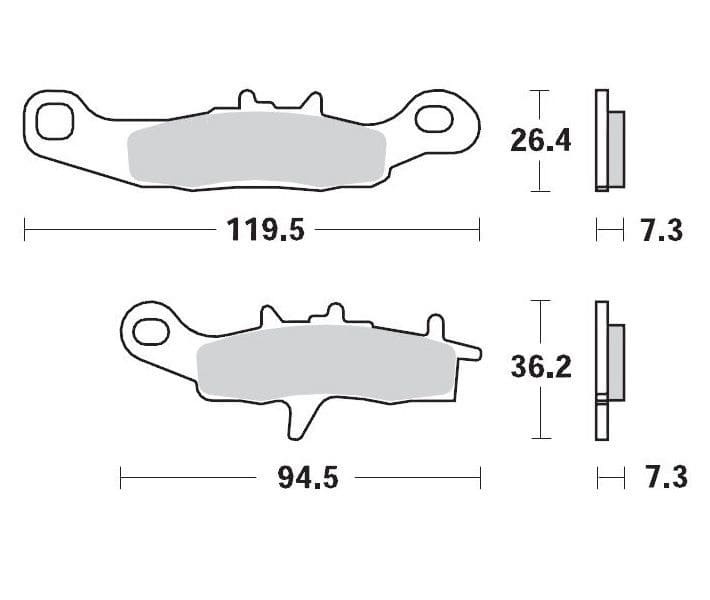 MMAST-17211274 Pastiglie freno anteriore Moto Master 093912 Sinter Pro Racing GP KX / RM 85, COD: MMAST-17211274