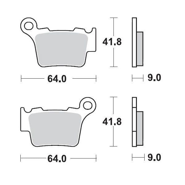 MMAST-17211278 Pastiglie freno posteriore Moto Master 094411 Sinter Pro Racing KTM / Husqvarna, COD: MMAST-17211278
