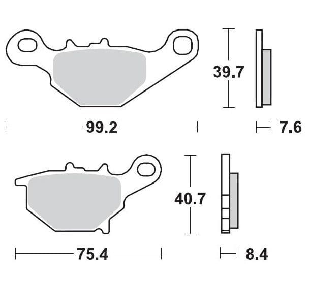 MMAST-17211285 Pastiglie freno posteriore Moto Master 094811 Sinter Pro Racing RM 85, COD: MMAST-17211285