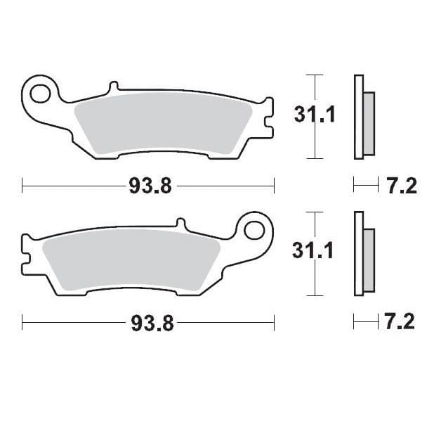 MMAST-17211286 Pastiglie freno anteriore Moto Master 094911 Sinter Pro Racing YZ / YZF, COD: MMAST-17211286