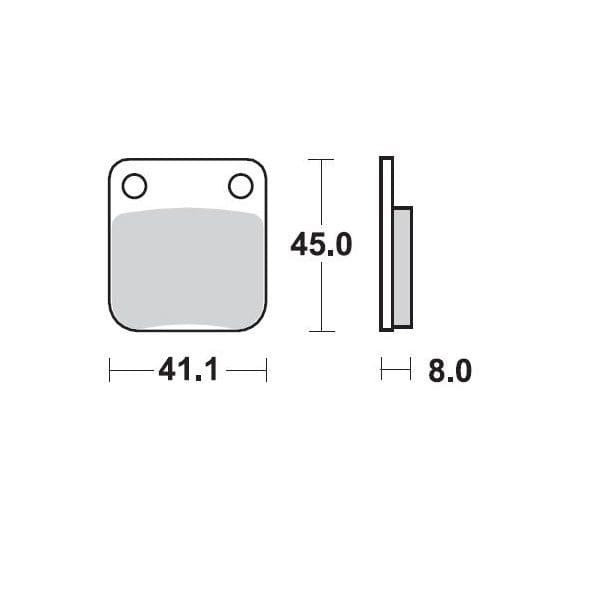 MMAST-17211296 Pastiglie freno posteriore Moto Master 090011 Sinter Pro Racing KX 65, COD: MMAST-17211296