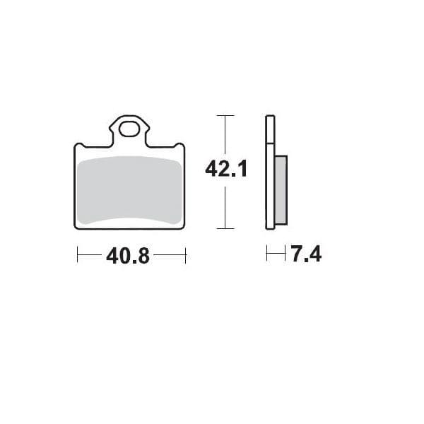 MMAST-17211302 Pastiglie freno posteriore Moto Master Sinter Racing GP TC / SX 85, COD: MMAST-17211302
