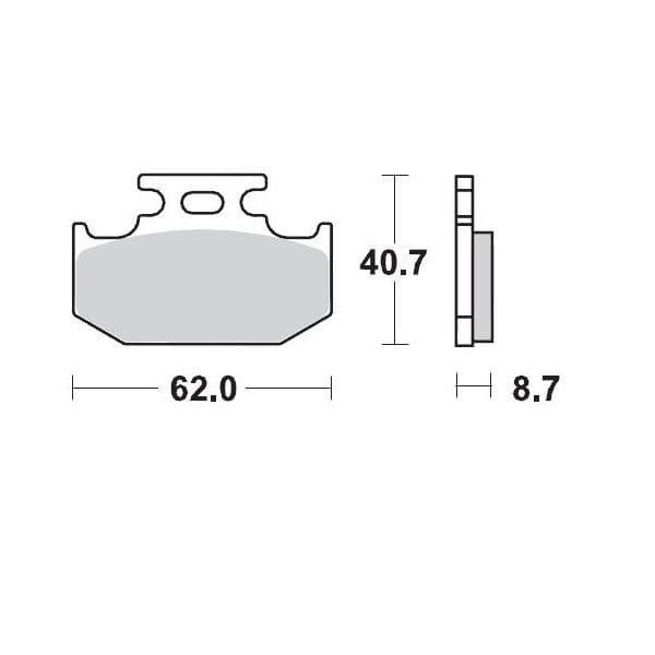 MMAST-17211697 Pastiglie freno posteriore Moto Master Pro Racing KX 125 / 250 1989-1994, COD: MMAST-17211697