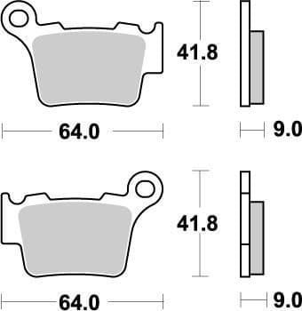 MMAST-17211853 Pastiglie freno posteriore Moto Master Nitro KTM / Husqvarna, COD: MMAST-17211853