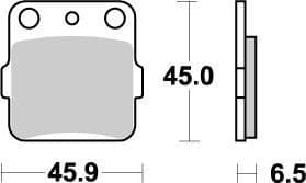 MMAST-17211858 Pastiglie freno anteriore Moto Master Nitro CR 85 / CRF 150, COD: MMAST-17211858