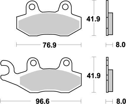 MMAST-17211862 Pastiglie freno anteriore Moto Master Nitro Husqvarna CR / WR, COD: MMAST-17211862