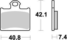 MMAST-17211879 Pastiglie freno posteriore Moto Master Nitro TC / SX 85, COD: MMAST-17211879