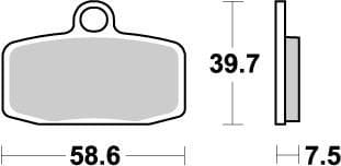 MMAST-17211881 Pastiglie freno anteriore Moto Master Nitro TC / SX 85, COD: MMAST-17211881