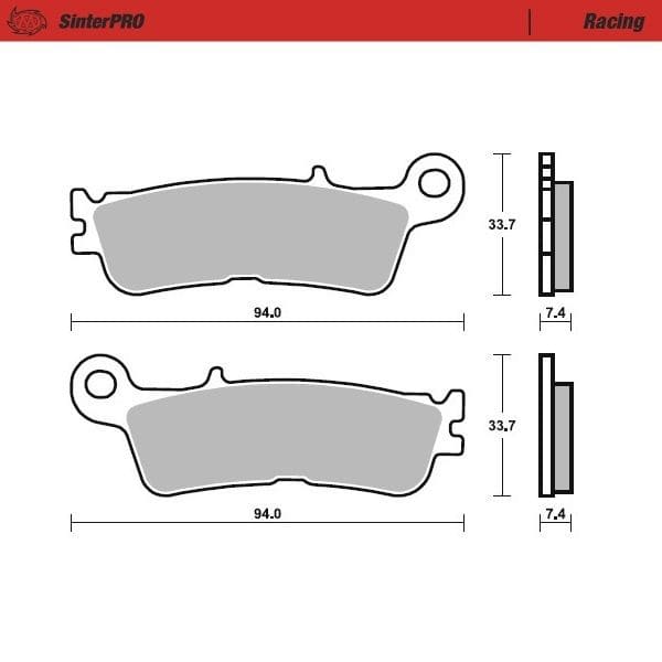 MMAST-17212984 Pastiglie freno anteriore Moto Master 099811 Racing YZF 250 / 450, COD: MMAST-17212984