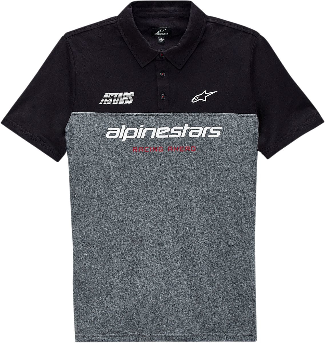 ALP30403043 Alpinestars Paddock Polo Shirt Black/Mottled Grey 2XL