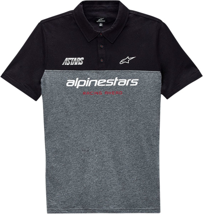 ALP30403043 Maglietta Polo Alpinestars Paddock nero/grigio screziato 2XL