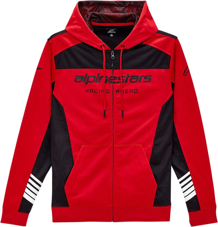 ALP30505696 Hoody con zip Alpinestars Session II rosso/nero 2XL