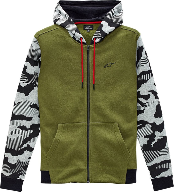 ALP30505775 Hoody con zip Alpinestars Terrain oliva 2XL