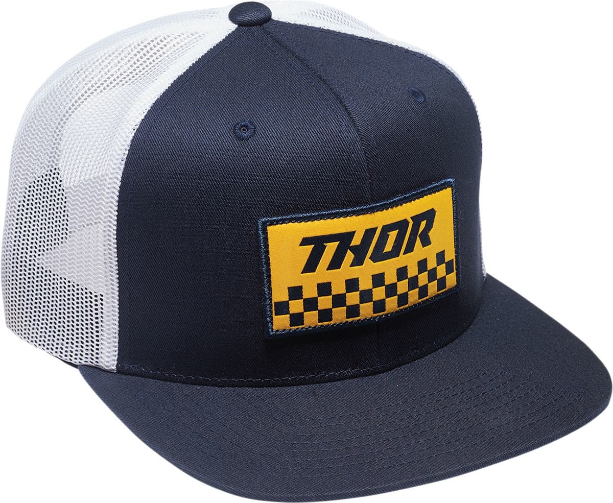 TH25013674 Cappellino Thor Checker navy/bianco