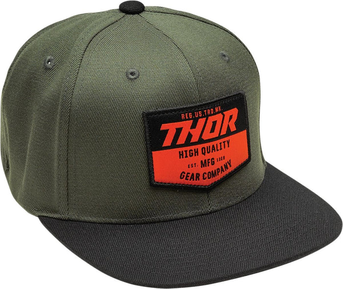 TH25013438 Cappellino snapback Thor Chevron nero/oliva