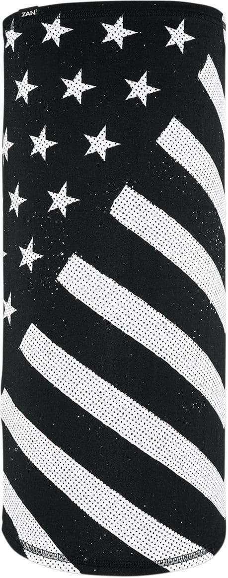 ZAN25020215 Tubo collo Motley Tube Zanheadgear Sportflex Flag Black/White